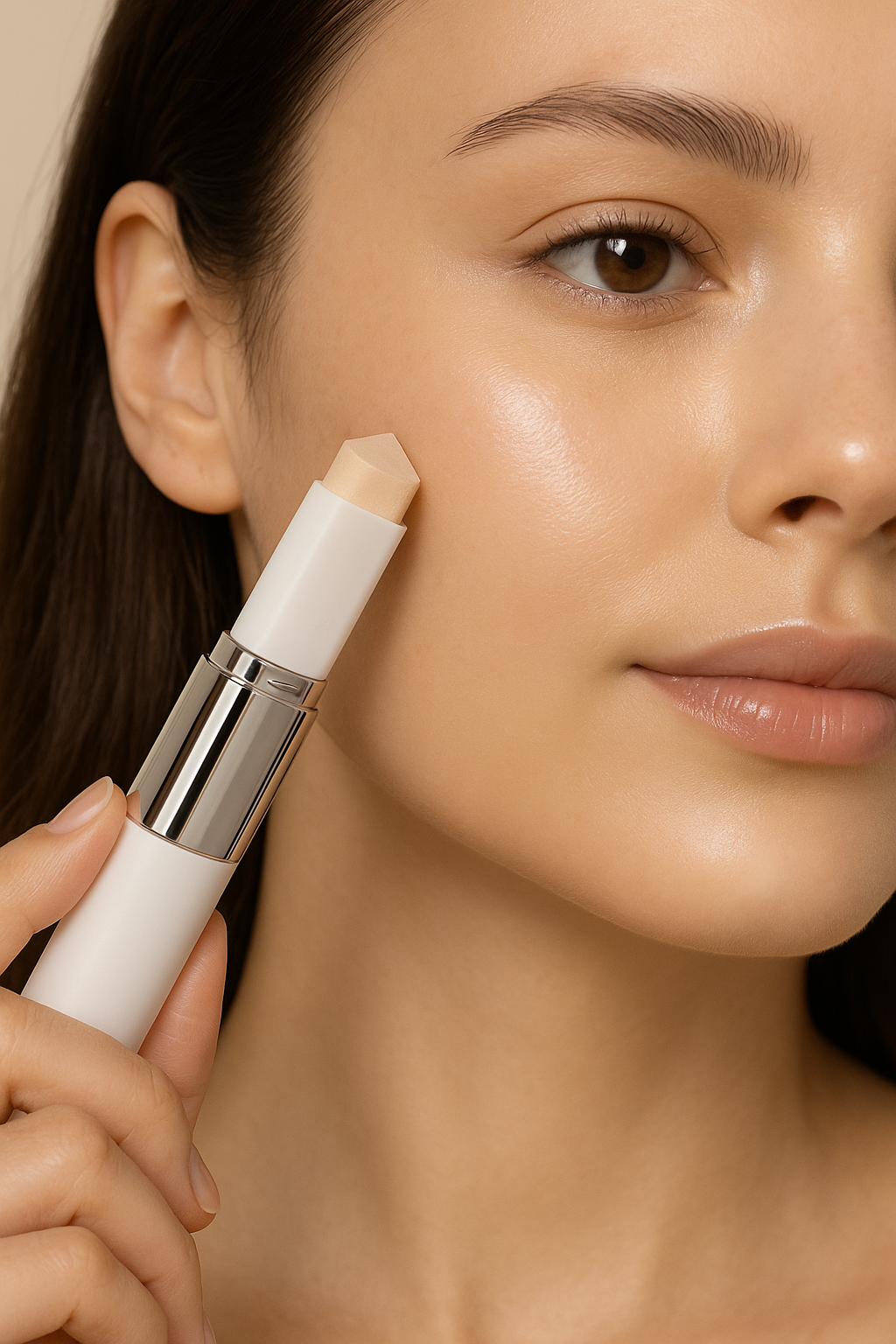 Color-Changing Foundation Stick with Brush